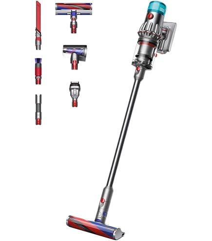Dyson V11 Fluffy Cordless Stick Vacuum (Grey/Red) : Amazon.com.be